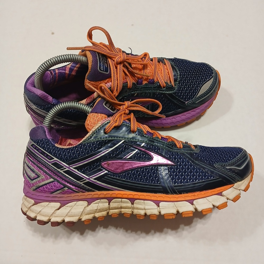 Brooks Adrenaline GTS 15 DNA Womens 8.5 Blue Purple Running Shoes 1201741B458